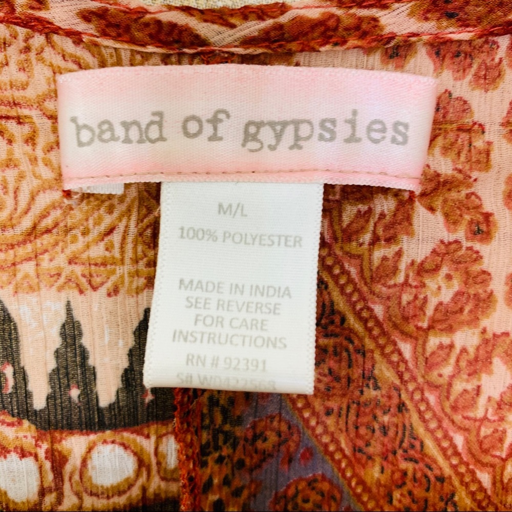 Band of Gypsies Midi Kimono Jacket Multicolor - Picture 4 of 6
